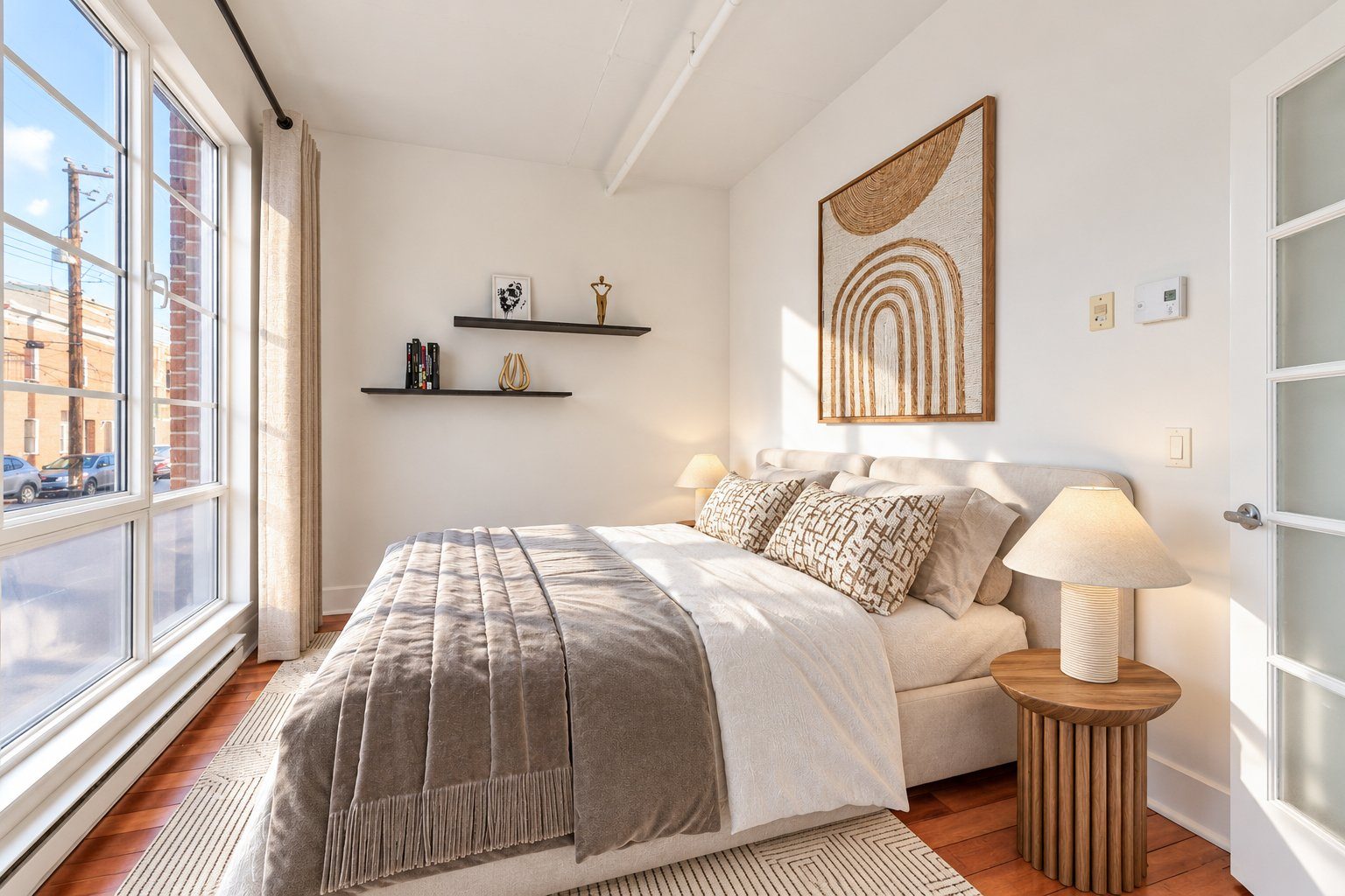 Modifié virtuellement à des fins de présentation - Chambre à coucher