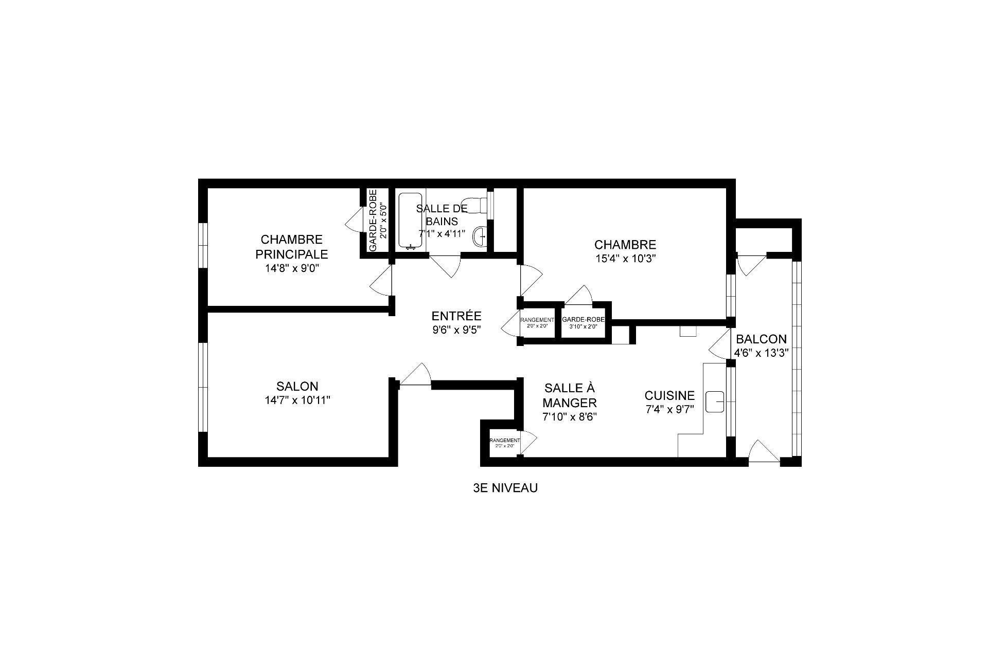 Appartement #5 - Plan (croquis)